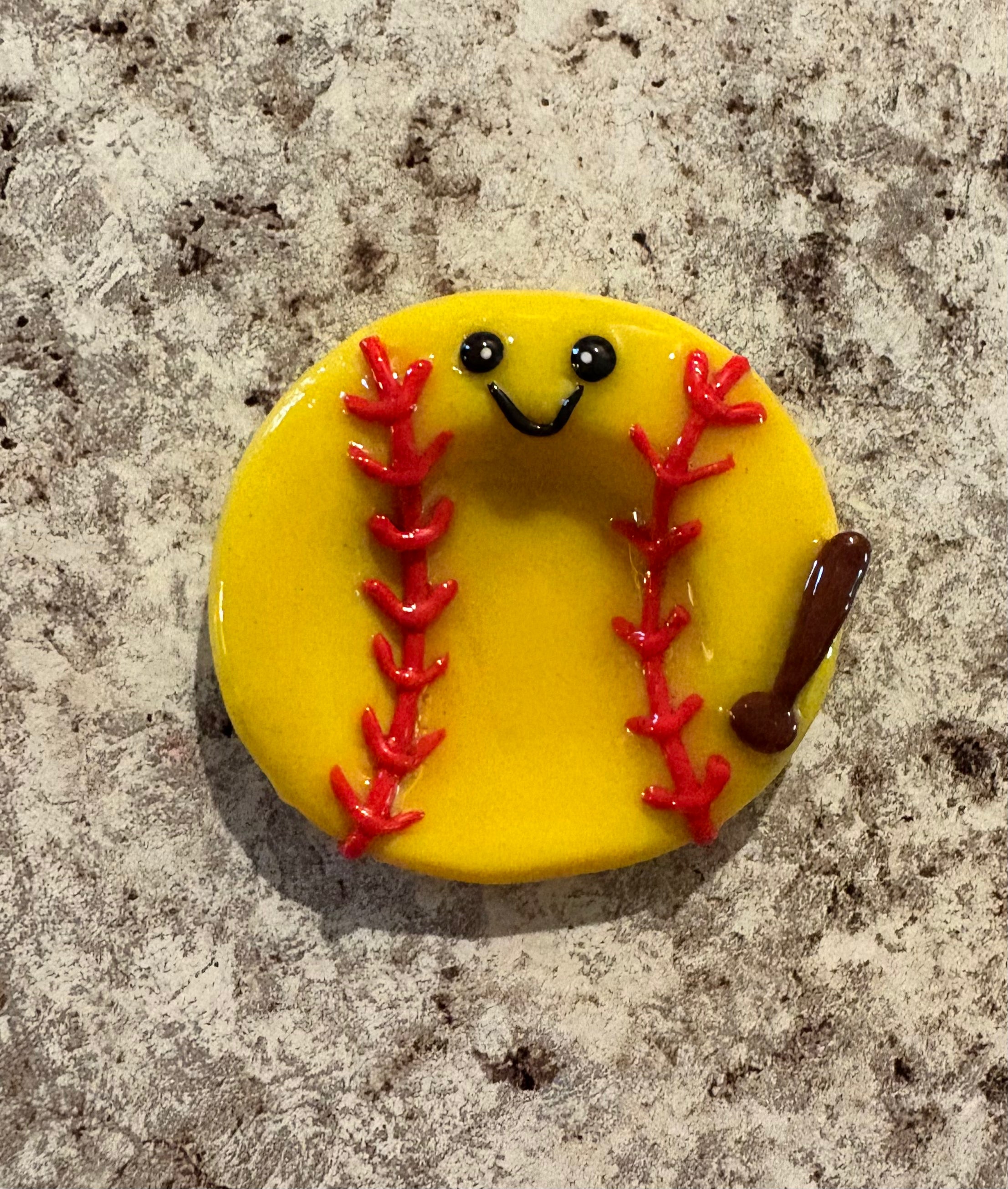 Softball Worry Stone