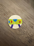 Space man worry stone